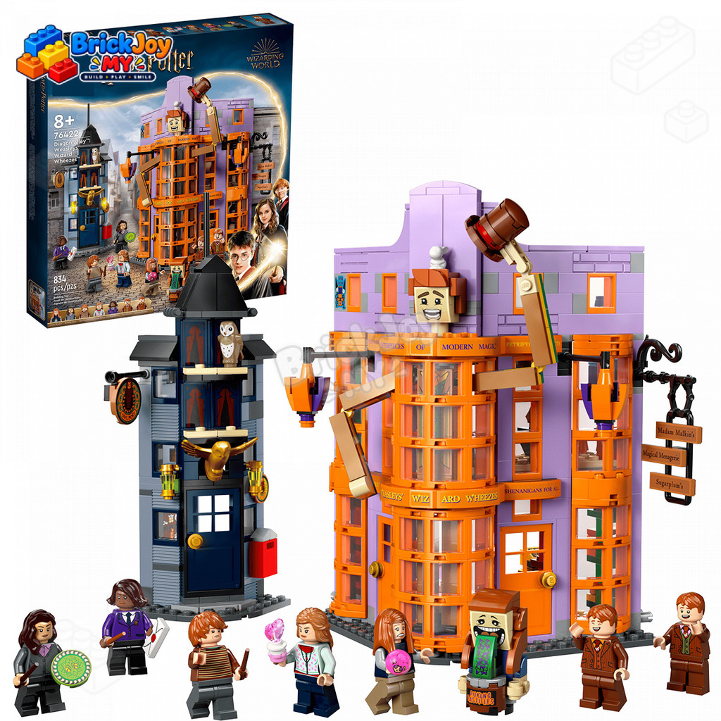76422 Magic Shop Building Blocks ชุด Fantasy Street Store รุ่นจอแสดงผลสะสมของเล่นของขวัญสําหรับเด็กผ
