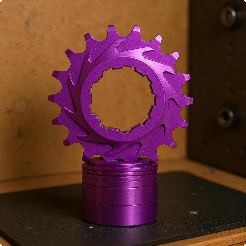 [Lszcx6l] High-Performance-Style Freewheel AL7075 18T Bike Freewheel AL6061 Single Speed Bike Flywhe