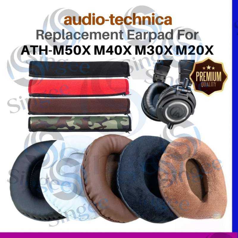 ที่ครอบหูทดแทน ที่ครอบหู และเบาะรองนั่งสําหรับชุดหูฟัง Singee Audio Technica ATH M50X, M40X, M30X และ M20X