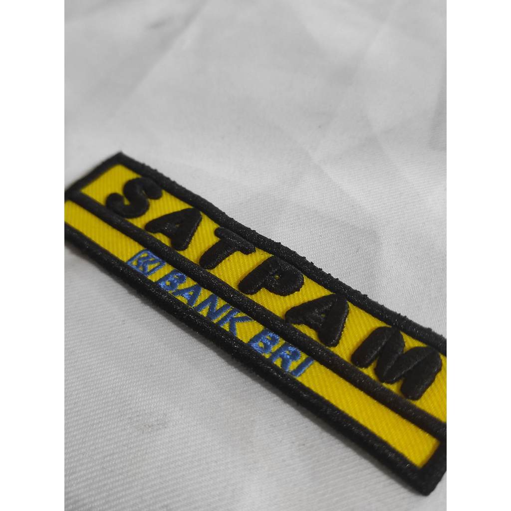 BRI ความปลอดภัยชื่อ Bet ปักคอมพิวเตอร์นูน 3.5x12 ซม. klt เย็บปักถักร้อย