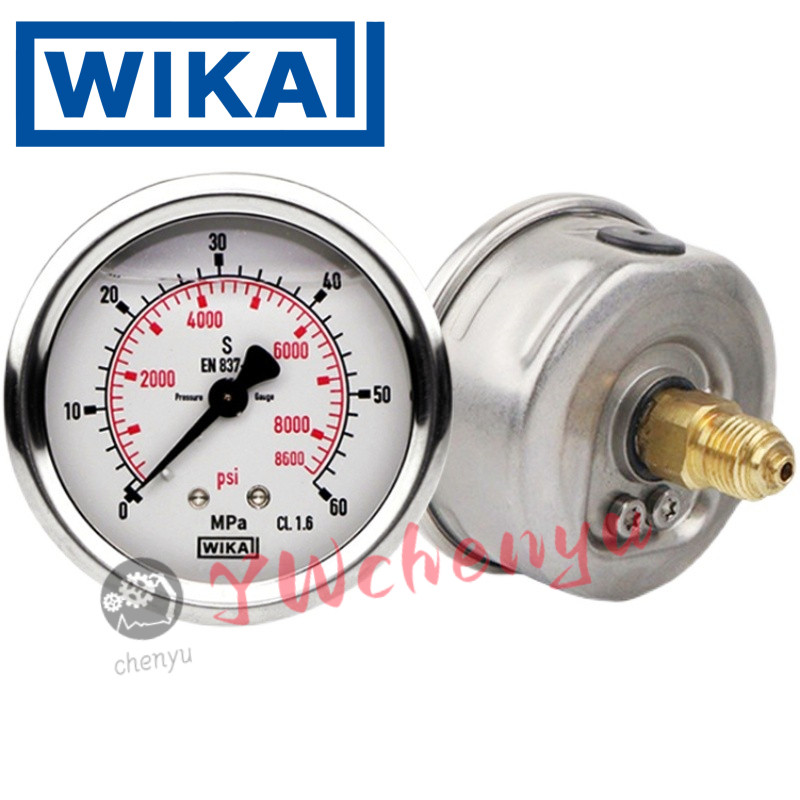 WIKA เกจวัดแรงดันสแตนเลส  EN837-1 ทนทานต่อแผ่นดินไหว 213.53.063  G1/4 สินค้าใหม่เอี่ยมของแท้