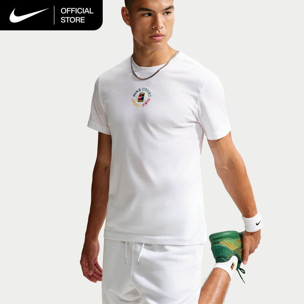Nike Dri-FIT Men's NikeCourt Tennis T-Shirt - White [IM6129-100]