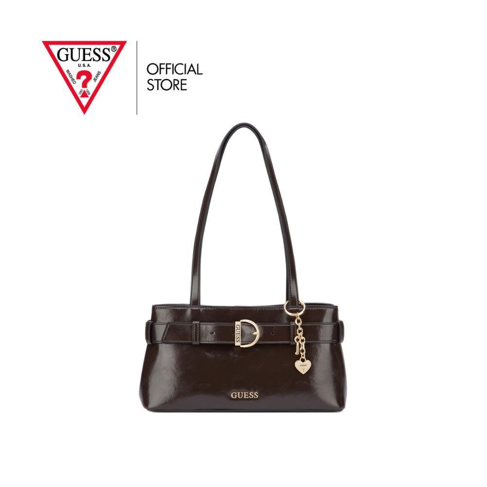 GUESS กระเป๋า รุ่น VG273409 ALEXIS SHOULDER SATCHEL - สีน้ำตาล
