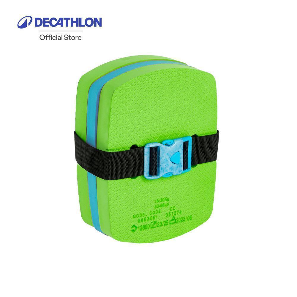 Decathlon Swimming Belt With Removable Float เข็มขัดว่ายน้ำพร้อมโฟมลอยน้ำแบบถอดออกได้สำหรับเด็ก - Blue/Green