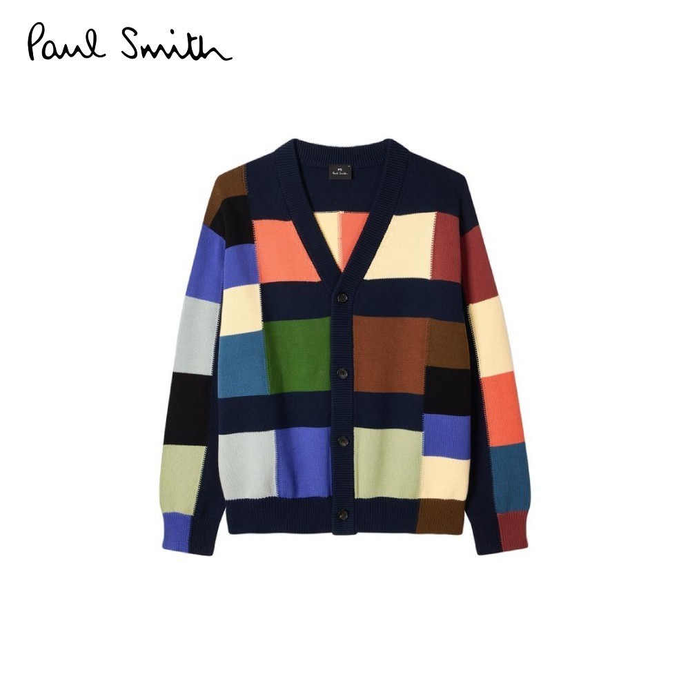 Paul Smith เสื้อคาร์ดิแกนผู้ชาย รุ่น M2R-960Z-V22682-49 สี Navy