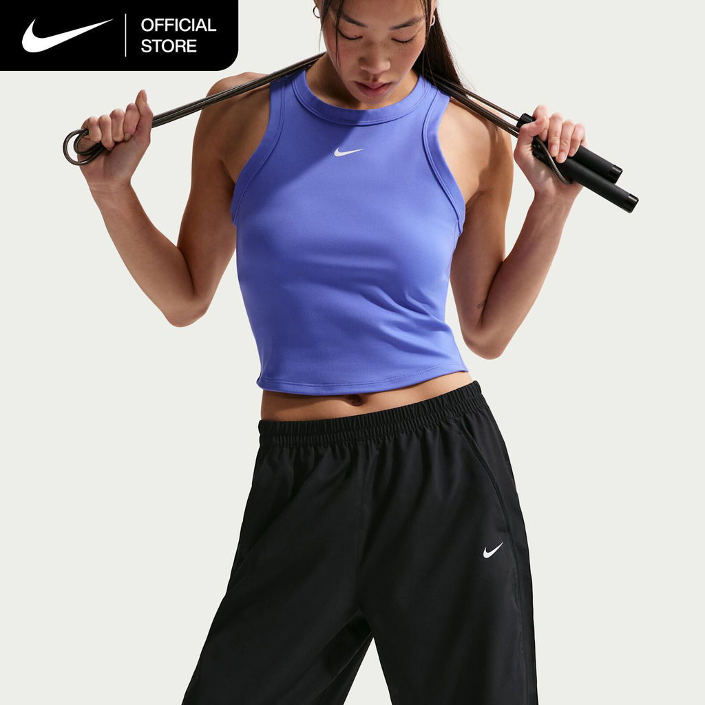 بنطال منسوج One Dri-FIT نايكي ـ نسائي أسود — صورة 3
