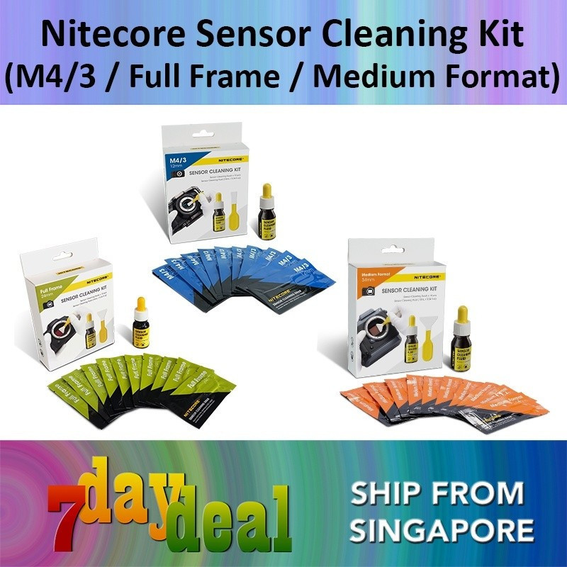 ชุดทําความสะอาดเซ็นเซอร์ Nitecore NCCK12SK / NCCK24SK / NCCK34SK สําหรับ cro 4/3 / Full Frame / Medi