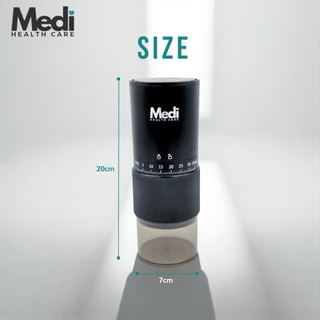 Medi ที่บดยาอัตโนมัติ ปรับความละเอียดได้ 30 ระดับ กดเพียงปุ่มเดียว บดเม็ดแข็ง กาแฟ สมุนไพร ยาได้