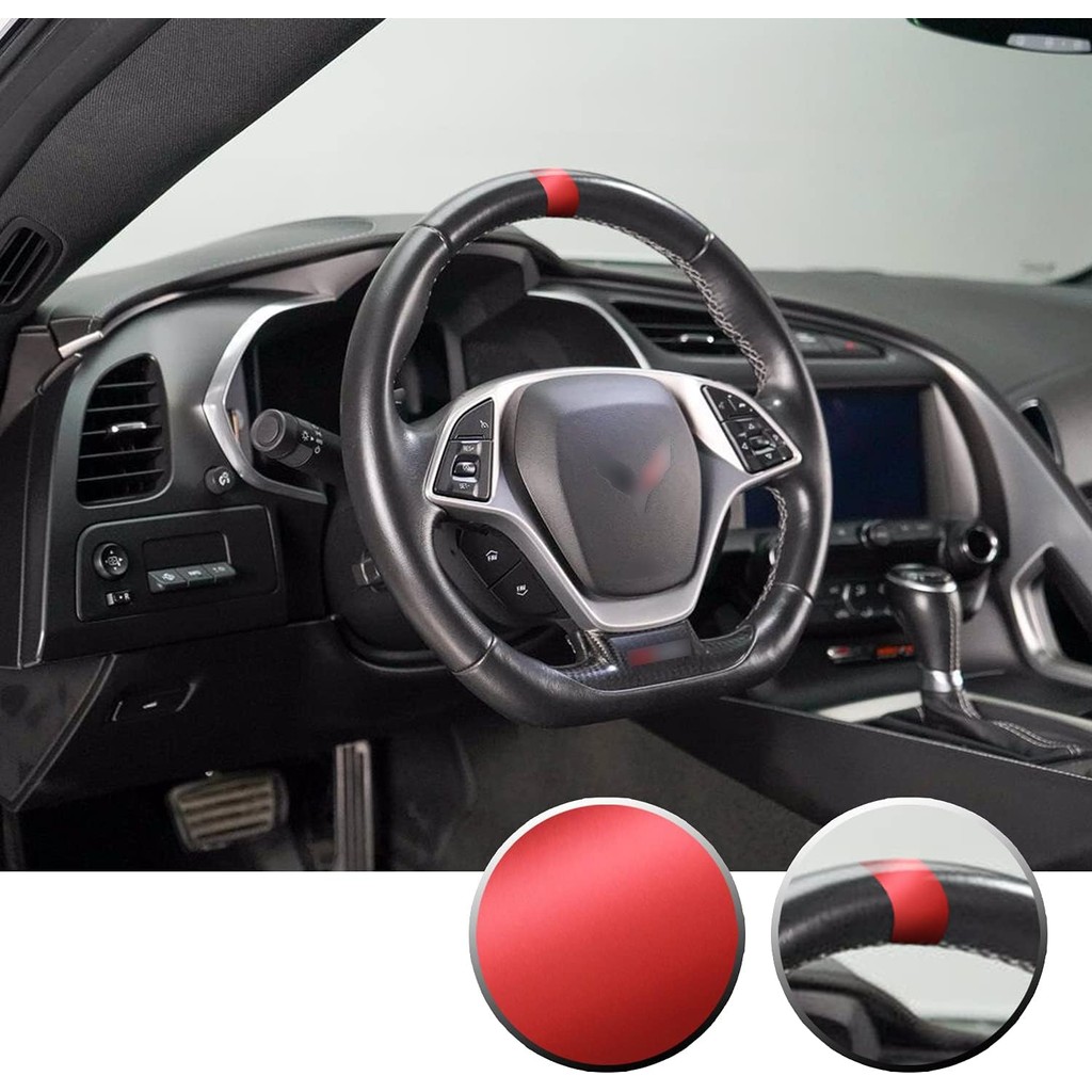 พวงมาลัย Stripe Overlay Pre Cut Graphic Vinyl Decal ใช้งานร่วมกับ Chevy Corvette C4 C5 C6 C7 C8 1984