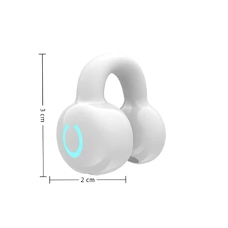 หูฟังคลิปหนีบหู PEARLTH บลูทูธ 5.3 HiFi สเตอริโอ โทรนานพิเศษ แบตเตอรี่อึด หูฟังข้างเดียวแบบนําเสียงผ่านกระดูก ไร้สาย