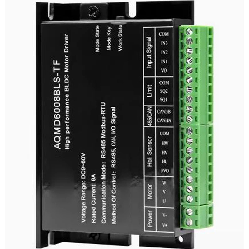 50W 335W DC12V 24V 36V 48V 60V 8A Sensory/Non Sensory Brushless มอเตอร์ไดร์เวอร์ 3 loop ควบคุม