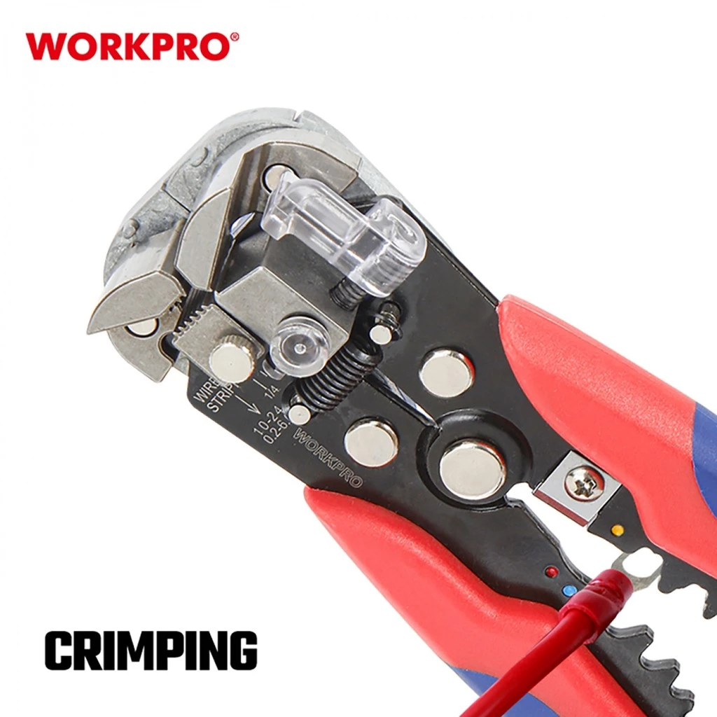 GlobalHouse WORKPRO คีมปอกย้ำสายไฟอัตโนมัติ 3-in-1 รุ่น WP291007 สินค้าของแท้คุณภาพดี