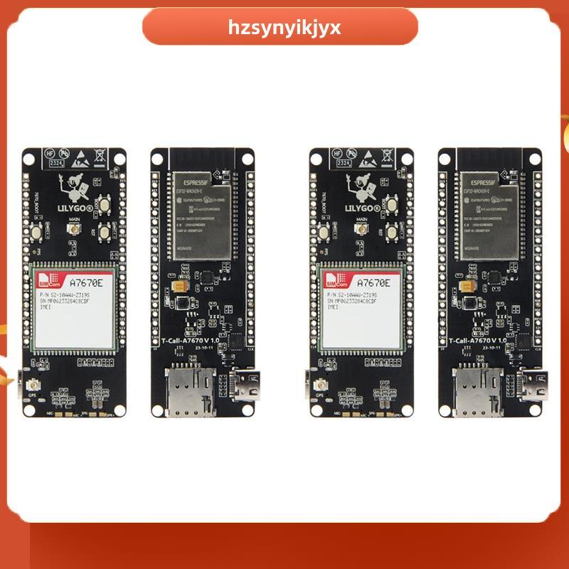 hzsynyikjyx2X T-Call A7670 4G 2G ESP32 บอร์ดพัฒนา A7670E LTE GSM เครือข่าย ESP32-WROVER-E โมดูล