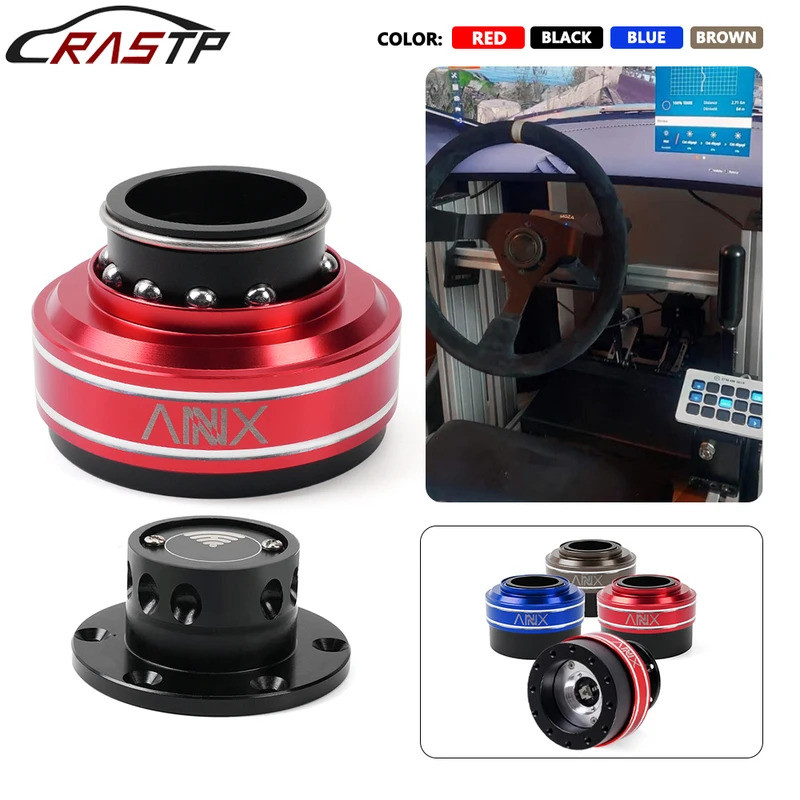 RASTP-6 Hole Racing Simulator เกมพวงมาลัย Quick Release Hub อะแดปเตอร์ 70 มม.สําหรับ MOZA Simagic M1