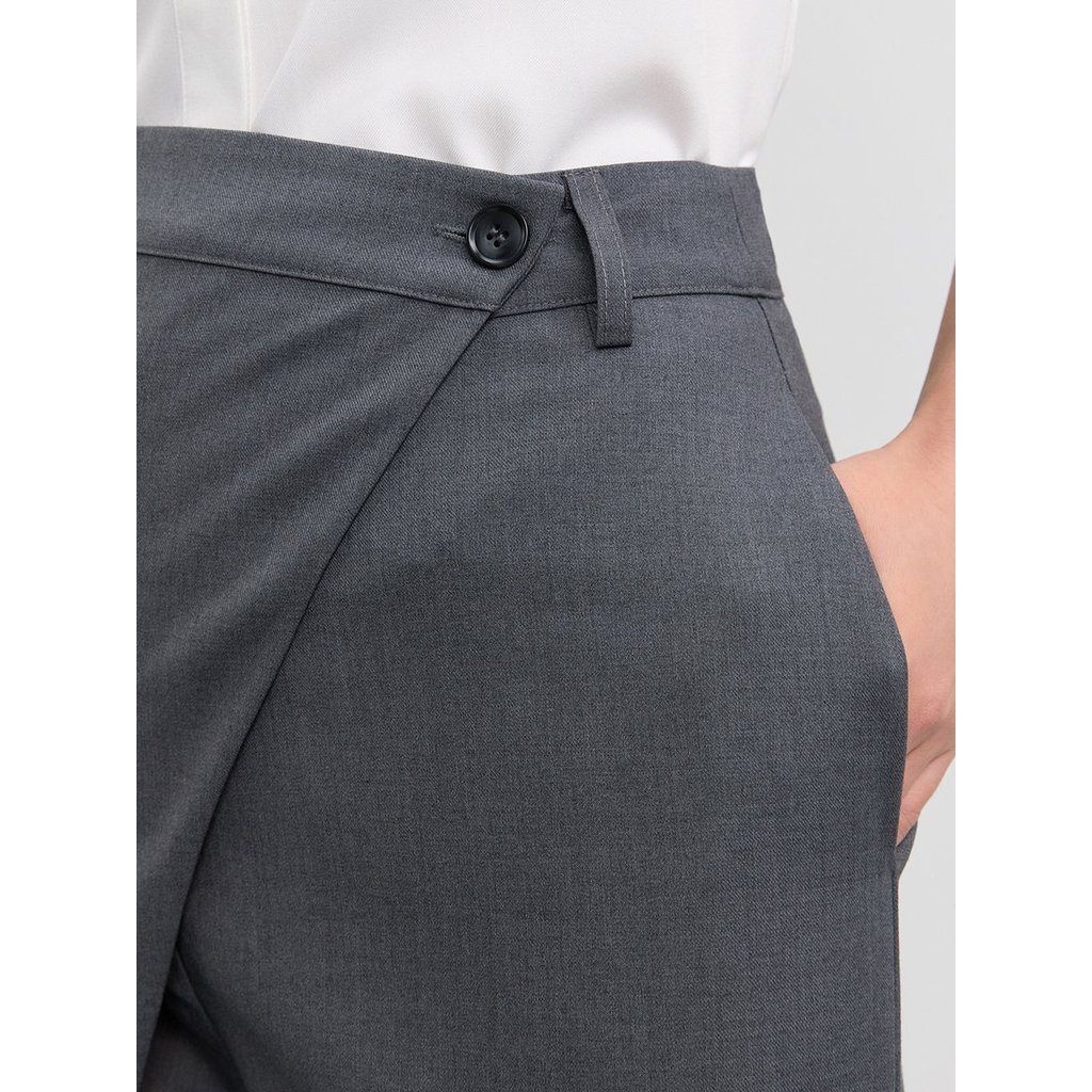 [Pomelo] กางเกงแต่งเลเยอร์อสมมาตร / Asymmetric Layered Pants — صورة 6
