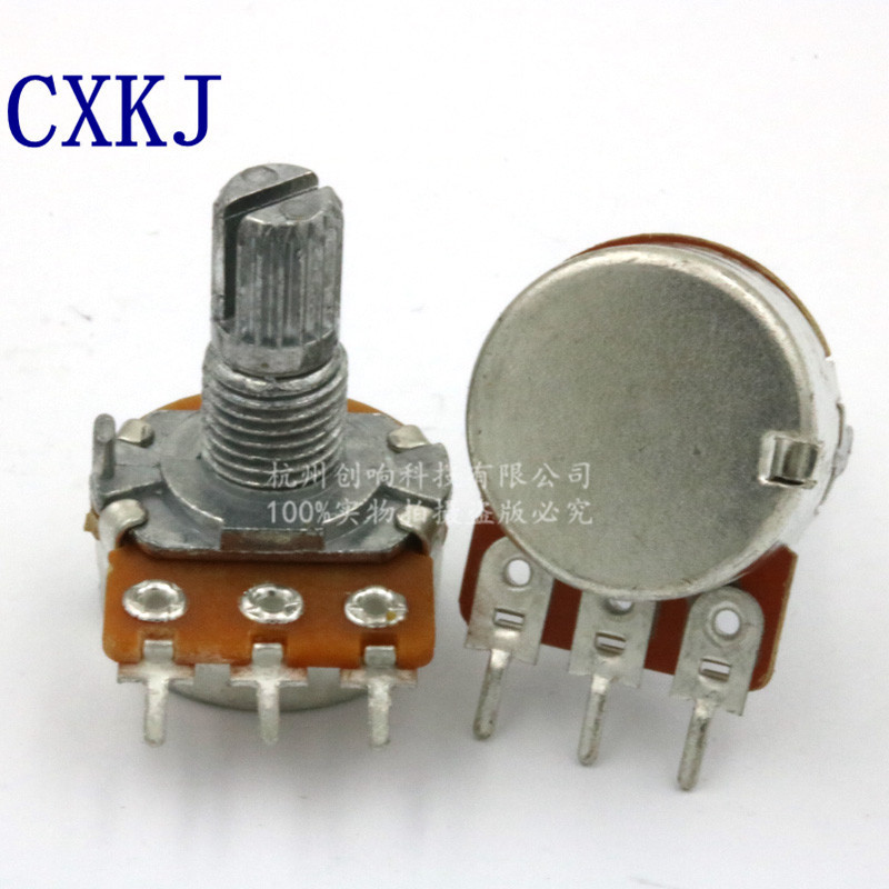 WH148 Potentiometer B1KB2KB5KB10KB20KB50KB100K Single-Link Dual-Link Potentiometer 100 ชิ้น