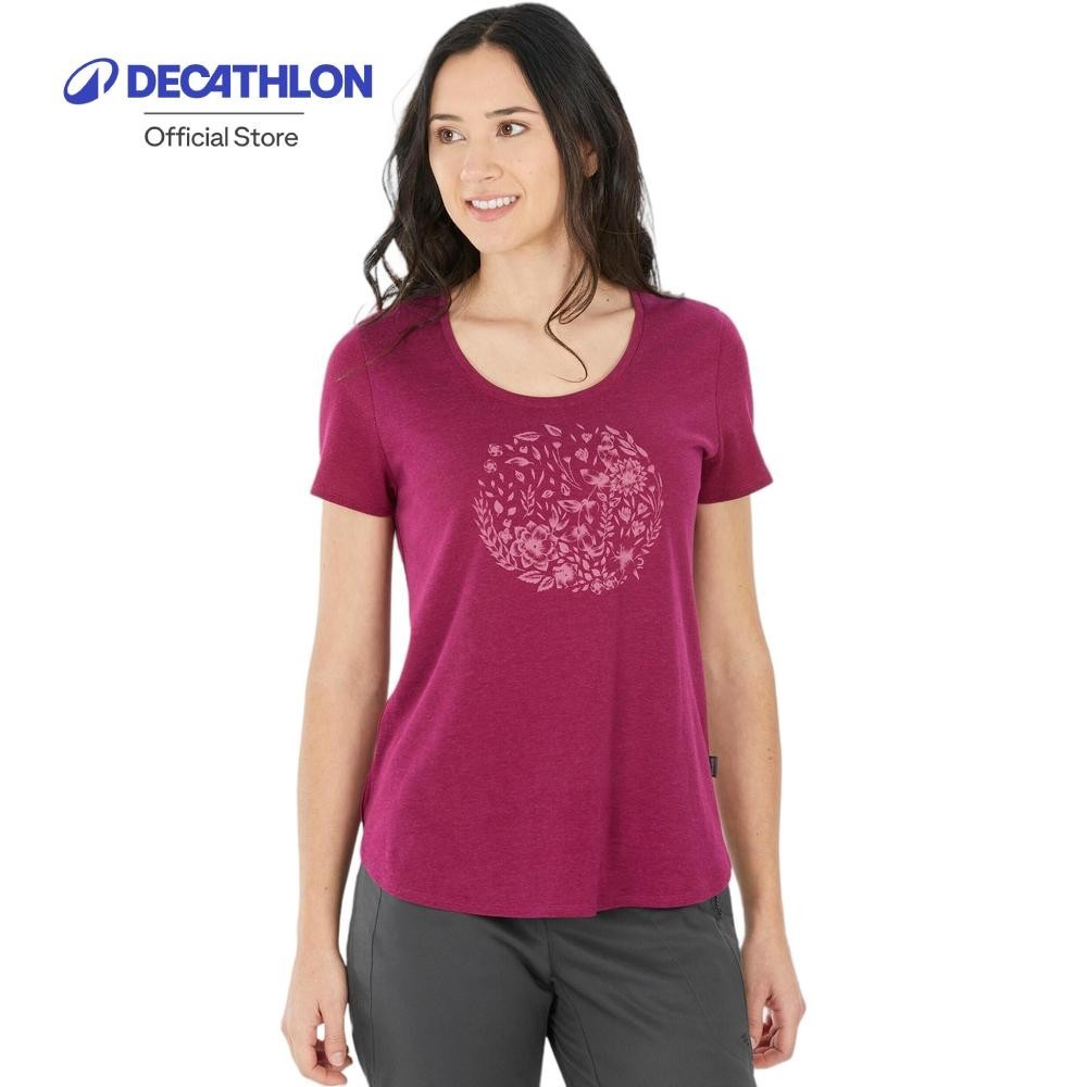 Decathlon Women's Hiking T-shirt  - NH500 เสื้อยืดเดินป่าสำหรับผู้หญิงรุ่น NH500
