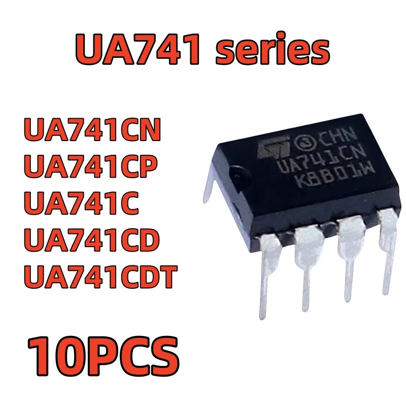 5PCS UA741CN UA741CP UA741C UA741CD UA741CDT โดยตรง DIP8/SMT SOP8 ชิป ic