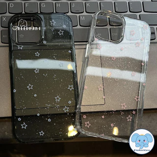เคสไอโฟน11 15 สำหรับIPhone 15 16 17 12 13 11 14 Pro Max XR X XS 7 8 15 14 Plus เคสใสลายดาวแวววาวสุดเทรนด์