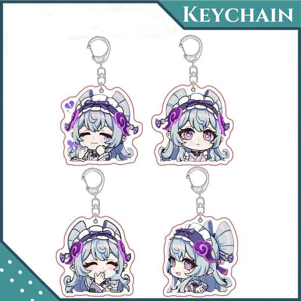 ใหม่ Genshin Impact เกม Yumemizuki Mizuki จี้พวงกุญแจน่ารักการ์ตูนอะนิเมะพวงกุญแจ Backpac