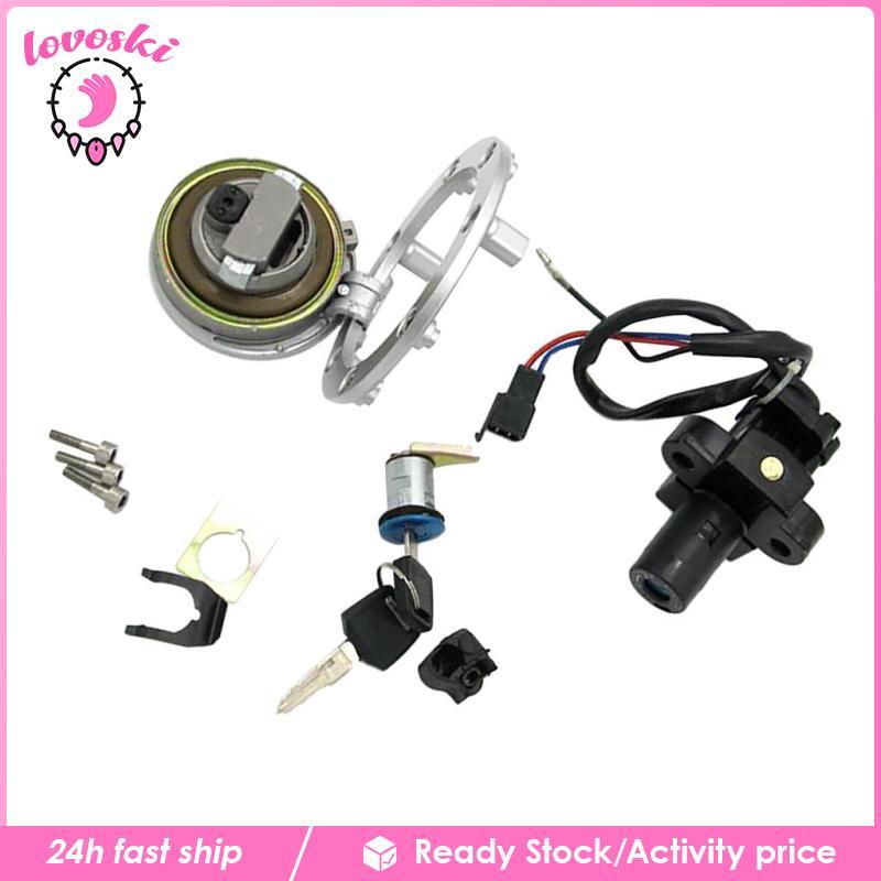 [Lovoski] สวิตช์จุดระเบิดฝาครอบแก๊สกุญแจล็อคสําหรับ Honda CB400 CB400SF 1992-999