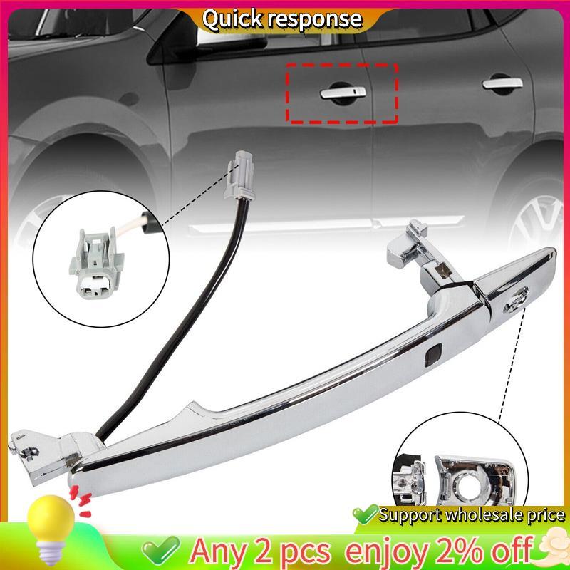 In stock-1 คู่ประตูด้านหน้าด้านนอก Handle Chrome W/สมาร์ทสําหรับ Leaf Sentra 2009-2018 80645-1AA0A 8