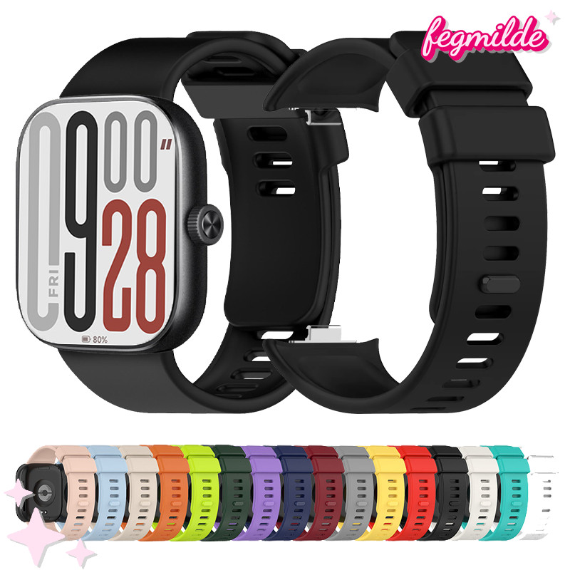 สายซิลิโคน for Redmi Watch 6 5 4 ยางรัด for Smartwatch Xiaomi Mi Band 8 Pro / Xiaomi Mi Band 9 Pro