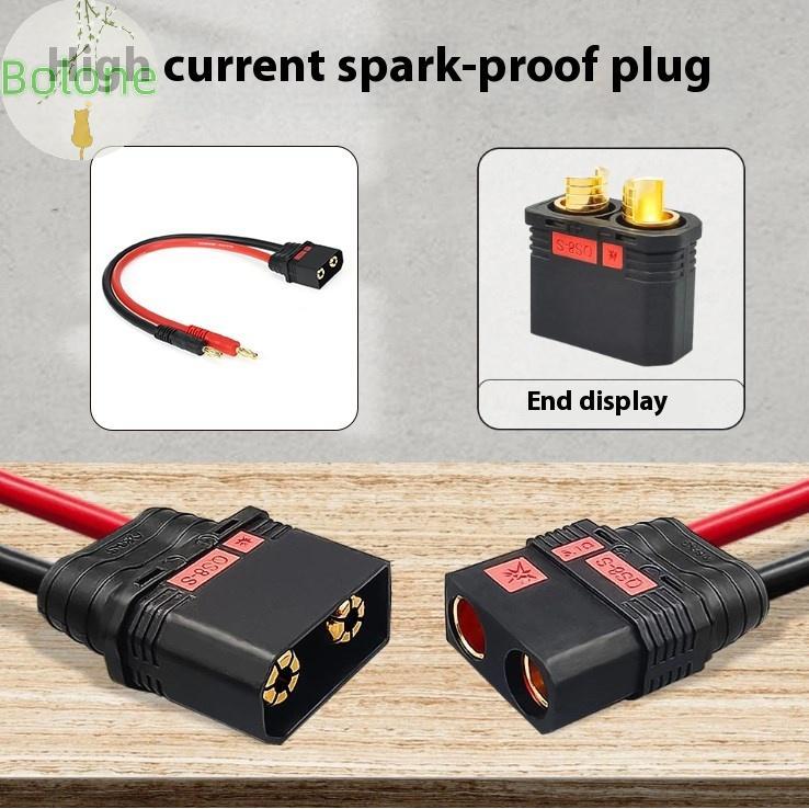 Bolone ชาย 4 มม.Bullet Banana Plug สายชาร์จ 10AWG 30 ซม. QS8 Heavy Duty สายชาร์จตะกั่ว VN