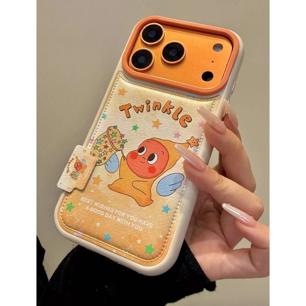 เคสแข็งหนังดาวการ์ตูนน่ารักสําหรับ ไอโฟน 17 16 15 14 13 มือโปร สูงสุด กรณี - รูปที่ 3