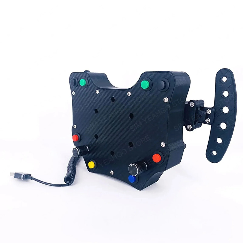 Sim Racing Wheel Control Hub 3d พิมพ์น้ําหนักเบากล่องปุ่มความแข็งแรงสูงกรอบ Plug & Play Logitech G29