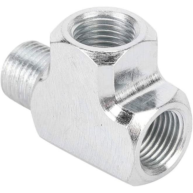 T ประเภท Tee ข้อต่อท่อ,เซ็นเซอร์ความดันน้ําน้ํามันและอะแดปเตอร์ T ประเภท Tee ข้อต่อท่อ 1/8 Tee 3 Way