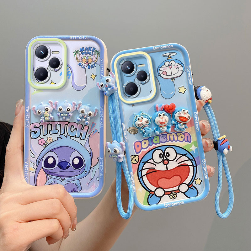 เคสRealme C35 4GเคสKuromi Doraemonการ์ตูนเคสโทรศัพท์สามมิติเคสน่ารักนุ่มเคสโทรศัพท์XX-TYGZ2