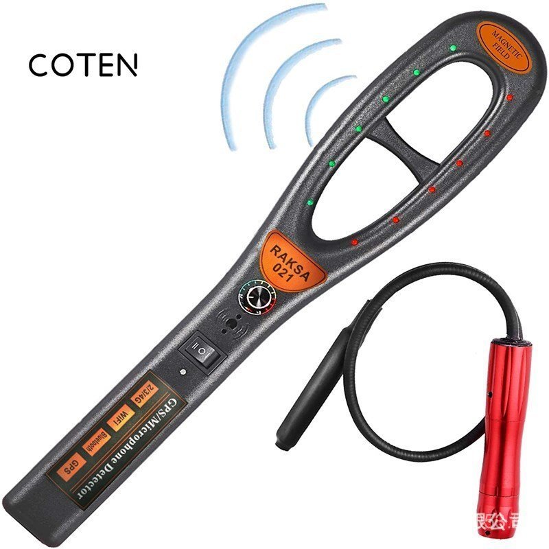 เครื่องตรวจจับแม่เหล็กที่แข็งแกร่ง GPSRaksa Detector HK007 สัญญาณรถ HK809 Wave Magnetic Field 021GPS