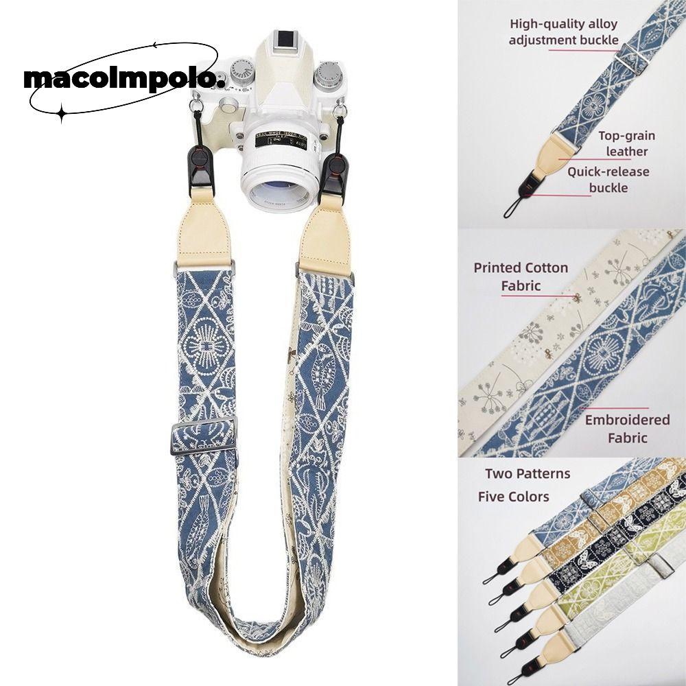 Micro Single Strap, Quick Release Adjustable Camera Shoulder Strap, Top-grain Genuine Leather SLR Ca