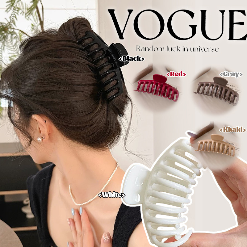Vogue🌟พร้อมส่ง🌟 กิ๊ปหนีบผม สไตล์เกาหลีมินิมอล ขนาดใหม่ สีพื้น (VO-58)