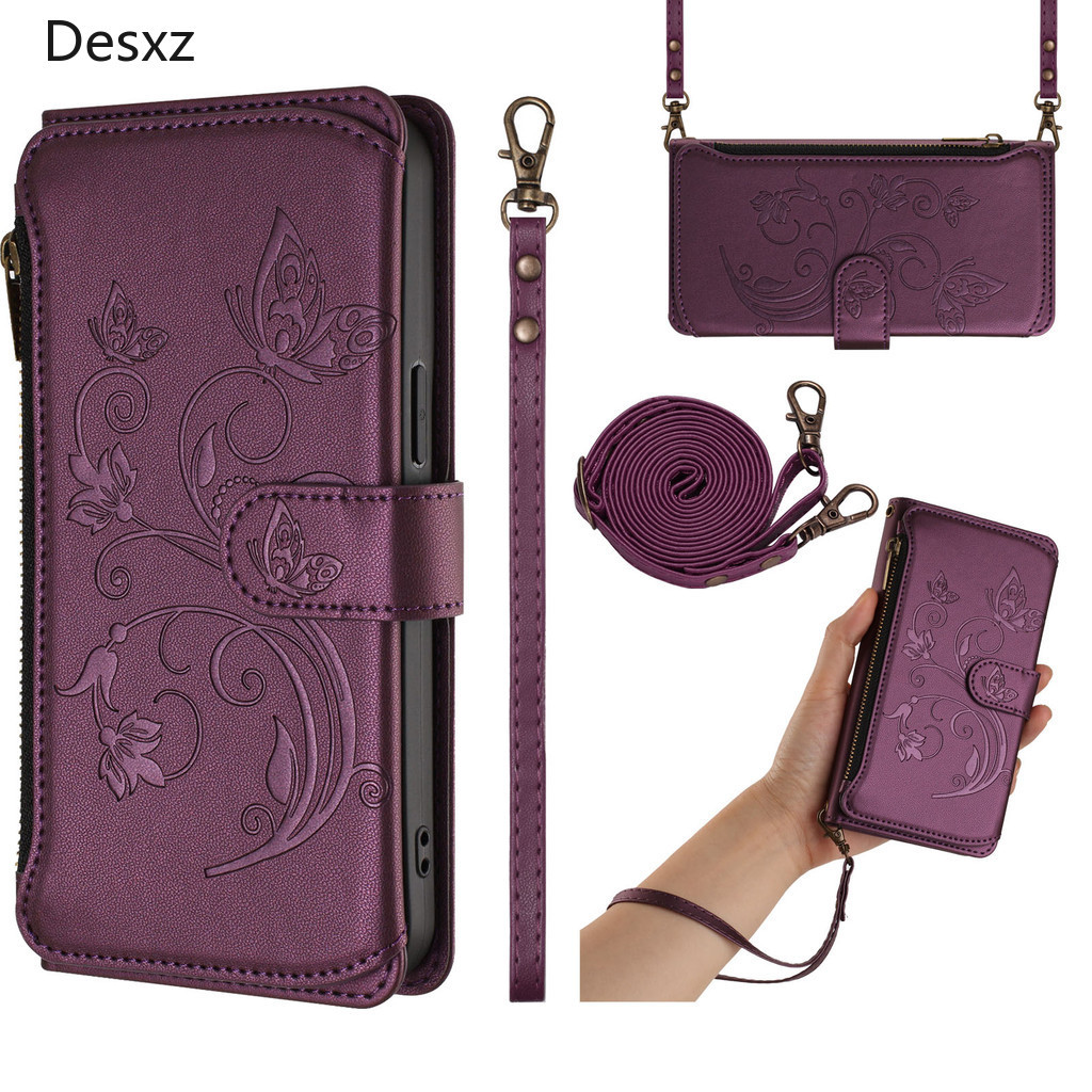 เคสโทรศัพท์สําหรับVIVO Y29 Y29S Y19 Y19S Y5S Y04 U3 U20 V50 Lite V50Eซิปกระเป๋าสตางค์สไตล์PUหนังฝาครอบโทรศัพท์