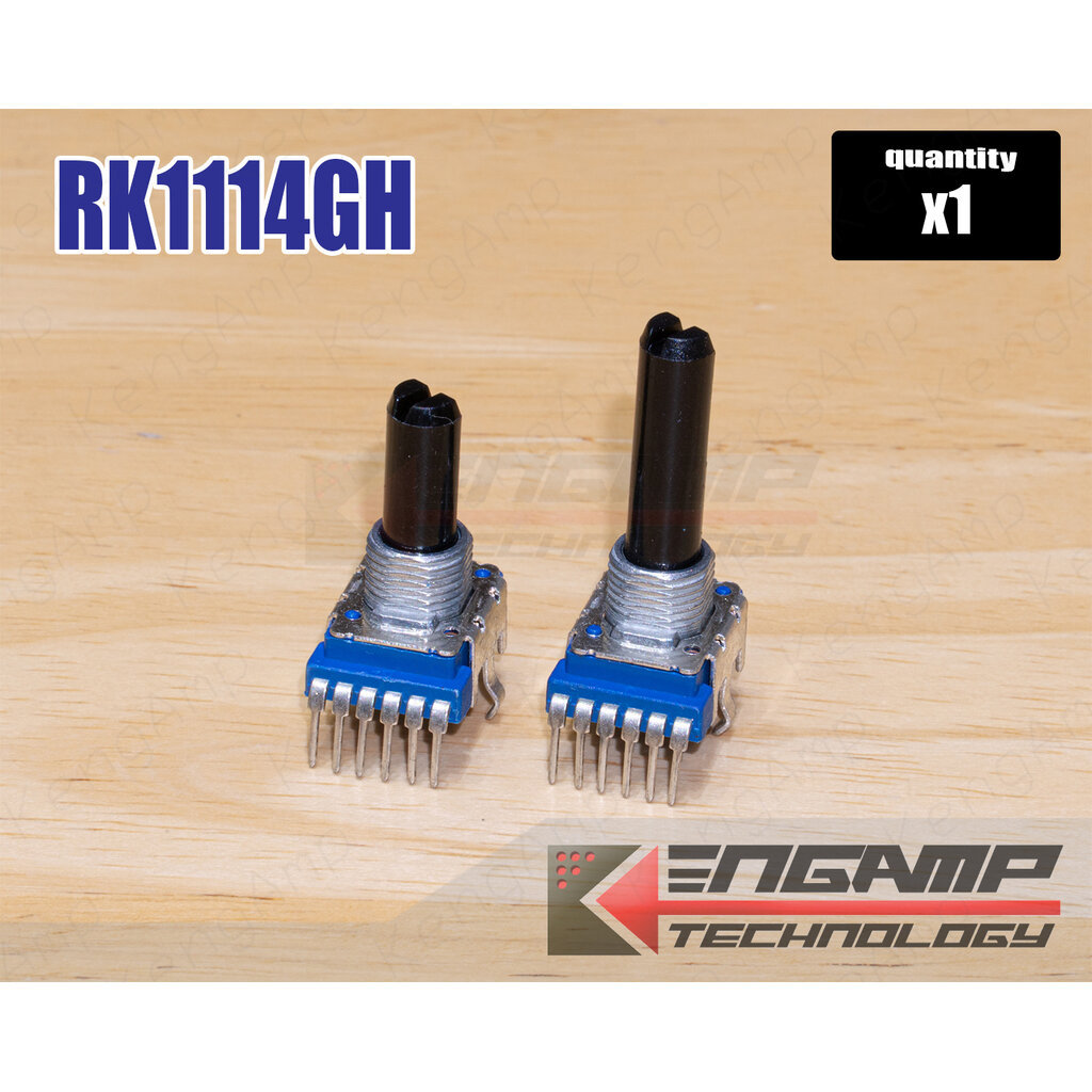 (1ตัว) [VR] RK1114GH วอลุ่มมิกเซอร์ 6ขา สูง25mm 32.5mm B10K B50K W50K