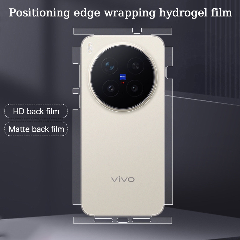 สําหรับ vivo X300 Ultra Pro X300s x300pro ตําแหน่งห่อขอบด้านข้างคลุมทั้งหมดตัวป้องกันหน้าจอด้านหลัง HD/Matte Ultra Thin Scratch Autorepair ฟิล์ม Hydrogel นุ่ม
