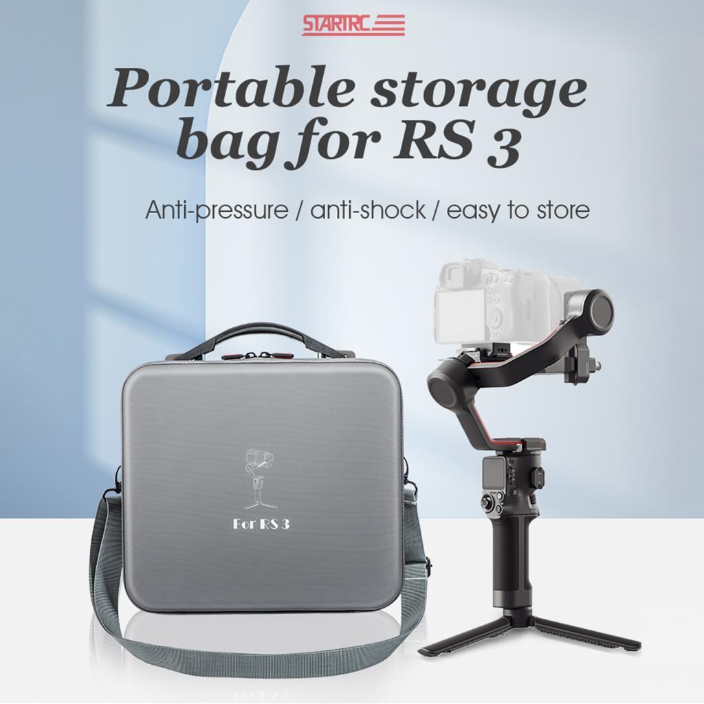 Joyfeel-TH BUZHI RS 3 กระเป๋ากระเป๋าเก็บของพกพาสำหรับ Gimabal ชุดกันน้ำพร้อมที่จับด้านบนสายสะพายไหล่