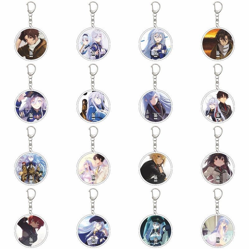 55 มม.อะนิเมะ 86 EIGHTY-SIX พวงกุญแจ Vladilena Milizé/Shinei Nouzen/Kujo Nick Key Chain อะคริลิคชุดแ