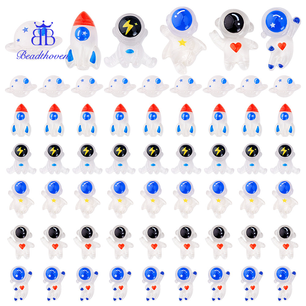 ชุดเรซิ่น Cabochons Decoden 6 สไตล์ รวม 60 ชิ้น หลากหลายขนาด