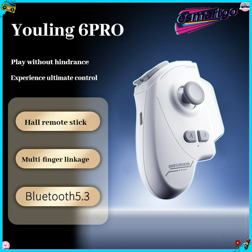 Divine Skill 6Pro Bluetooth 5.3 Gamepad Hall Effect จอยสติ๊กและทริกเกอร์ไวต่อแรงกดอัตโนมัติสําหรับเล่นเกมมือถือ