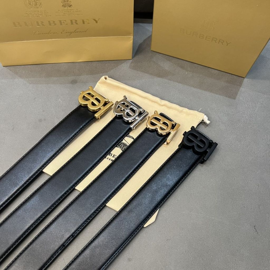 BERBERRY2055 Mens Classic All-Match หนังแท้ Cowhide Young Casual Business