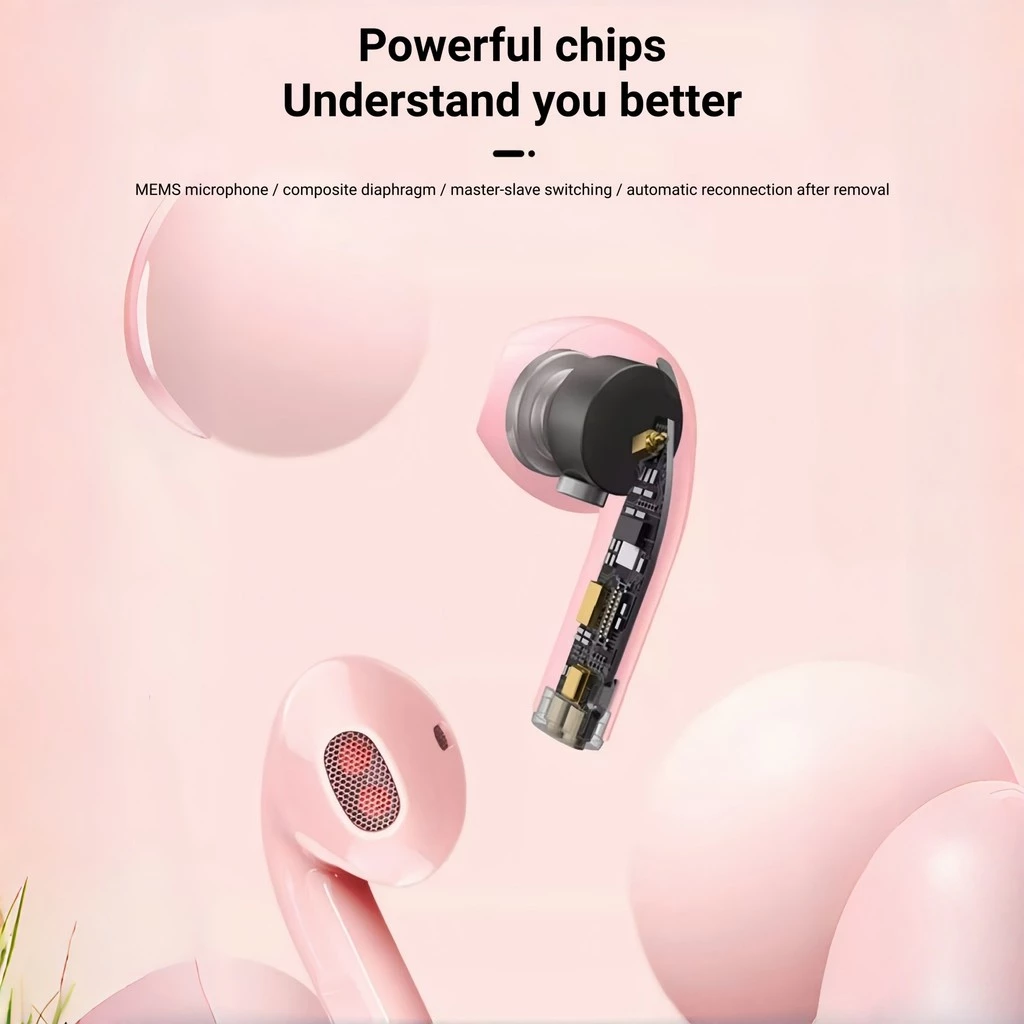 หูฟังบลูทูธ True Wireless Pro6 รองรับการโทรและควบคุมแบบสัมผัส เหมาะสําหรับสมาร์ทโฟนพร้อมฟังก์ชั่นบลูทูธ thumbnail 8
