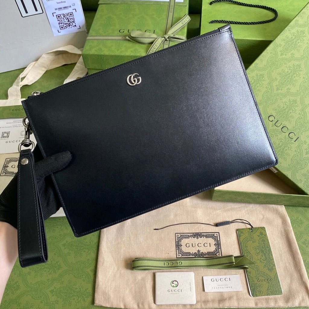 GUCCI Gucci กระเป๋าสะพาย GUcci กระเป๋าผู้ชาย Gucci กระเป๋าเอกสาร Gucci กระเป๋าถือ Gucci Clutch Men G