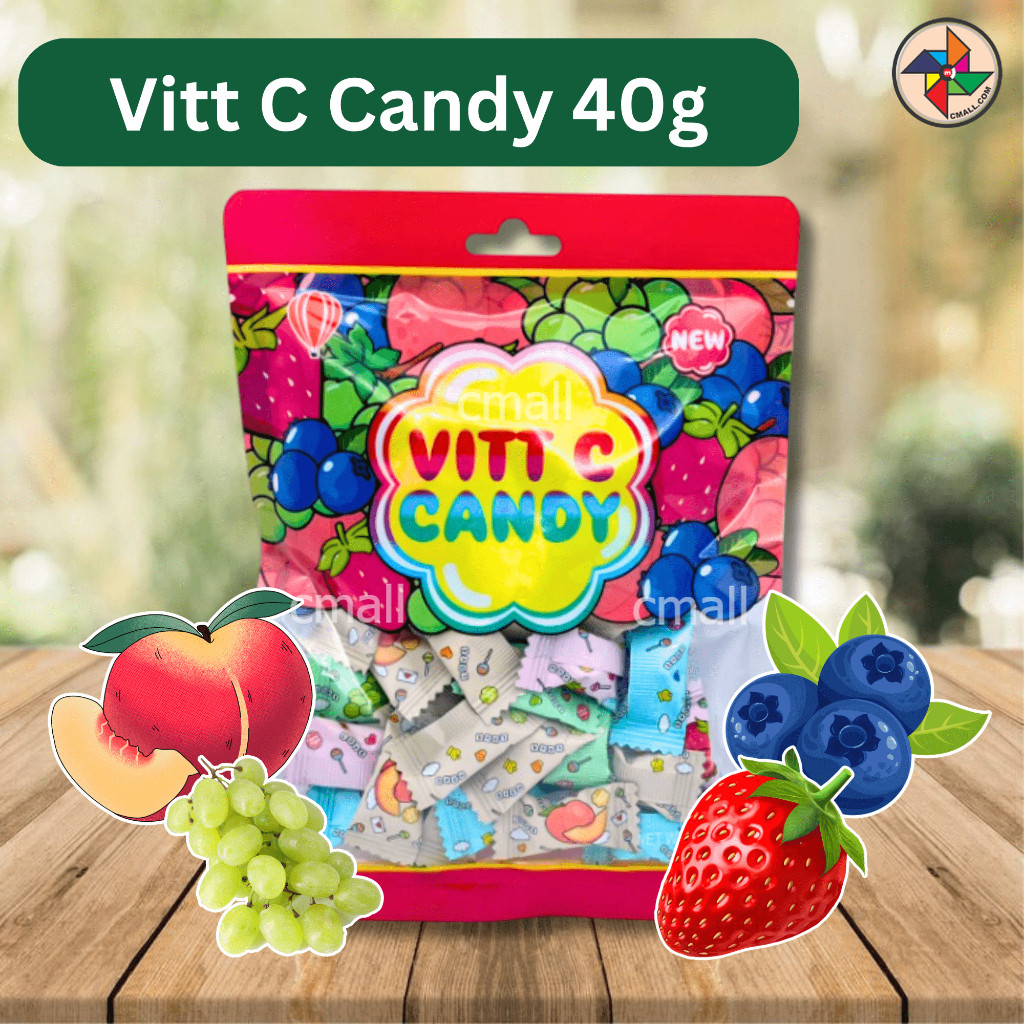[CM] KHY Vitt C Candy Assorted Flavours 40g ฮาลาล