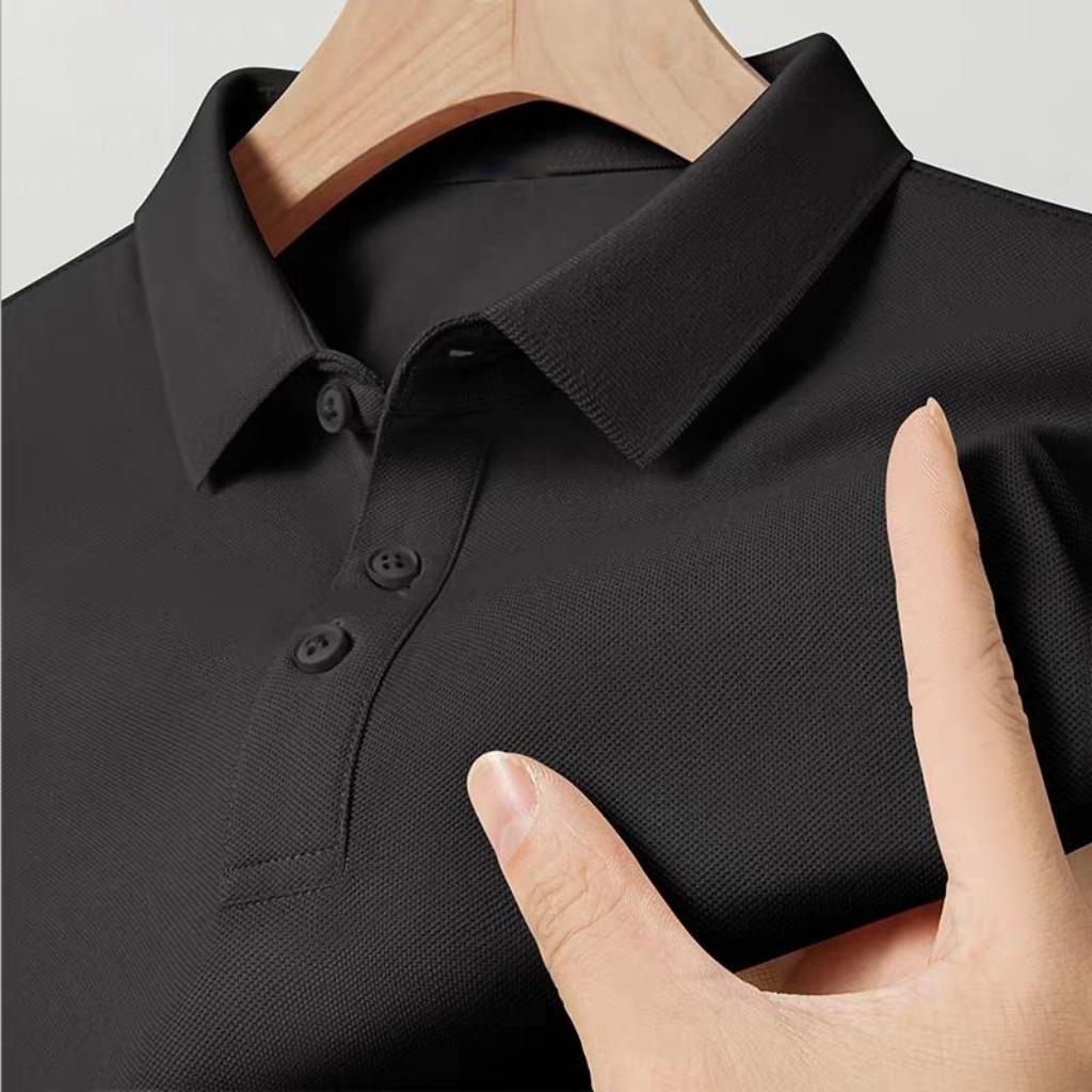 เสื้อยืดคอกลมตัวอักษร Mizuno แฟชั่นพิมพ์ลายเสื้อแขนสั้นเสื้อโปโลสีดำสีขาวเสื้อโปโล S-3XL - รูปที่ 4