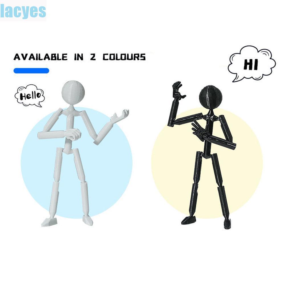 LACYES Multi Joint Stickman Toy, Multi-Jointed 3D พิมพ์ Mannequin, ประกอบรุ่นตุ๊กตา Action Figure คว