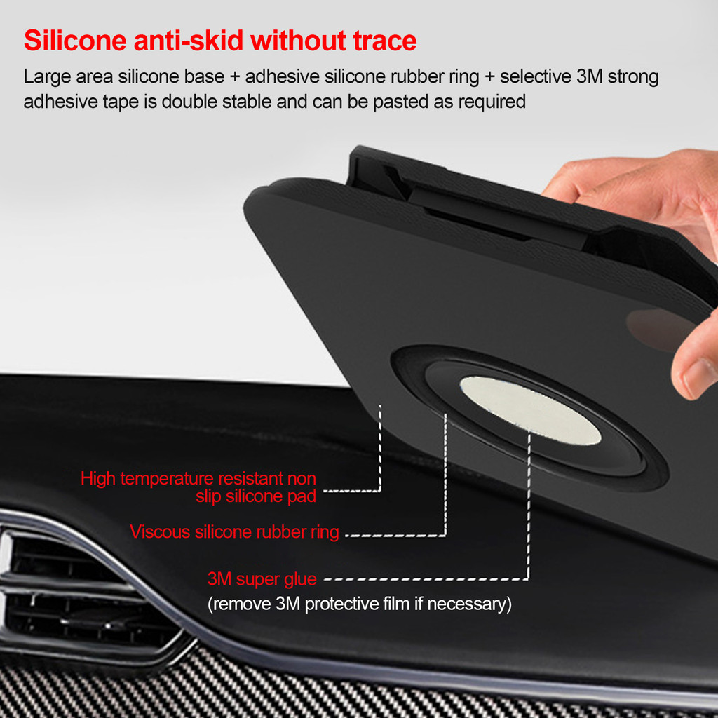 JMTH Universal Car Tablet Holder, Dashboard Holder for iPhone Phablet iPad Holder GP Size 5.0 ถึง 9.5 - รูปที่ 2