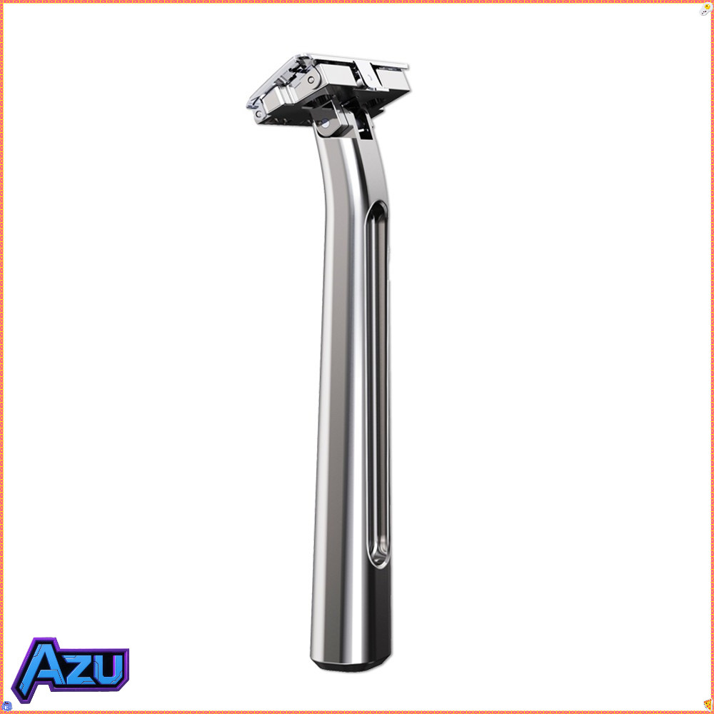 4D Super Safety Razor 20T Glide Pro - เครื่องโกนหนวดครึ่งใบมีดสองคมพร้อมกระเป๋าหนังสําหรับเดินทางสําหรับผู้ชาย Care